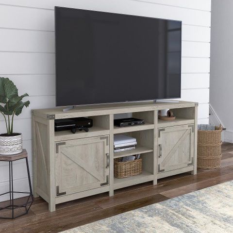 Kathy Ireland Home Cottage Grove 65W Farmhouse Tv Stand For 75 Inch Tvs ... within Understanding the Westbrook 46W TV Stand Design for 65 Inch TVs