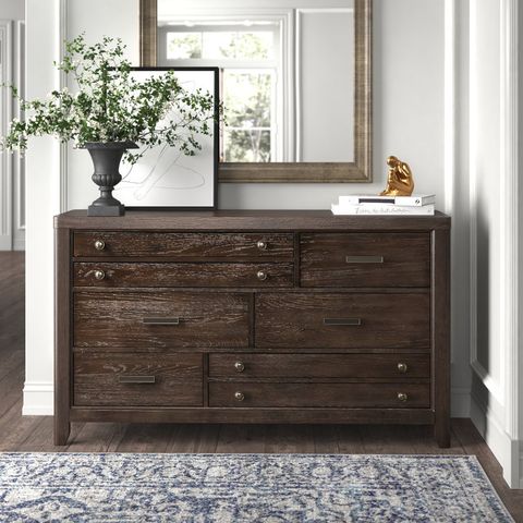 Kelly Clarkson Home Cici 8 Drawer 66" W Dresser | Wayfair with regard to Choosing the Right 8 Drawer Dresser W66 x D18 x H40 for Your Home Needs