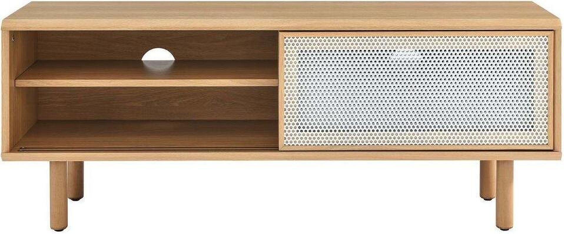 Kurtis 47 Inch Tv Stand In Oak By Modway | 1Stopbedrooms pertaining to Understanding the Kurtis 67 inch TV and Vinyl Record Stand in Charcoal Finish