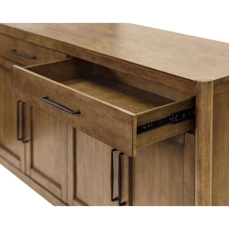 Lark Manor™ Damaso Modern Wood Sideboard, Dining Storage, Entertainment ... regarding Styling Your Light Brown Modern Wood Sideboard for Maximum Impact