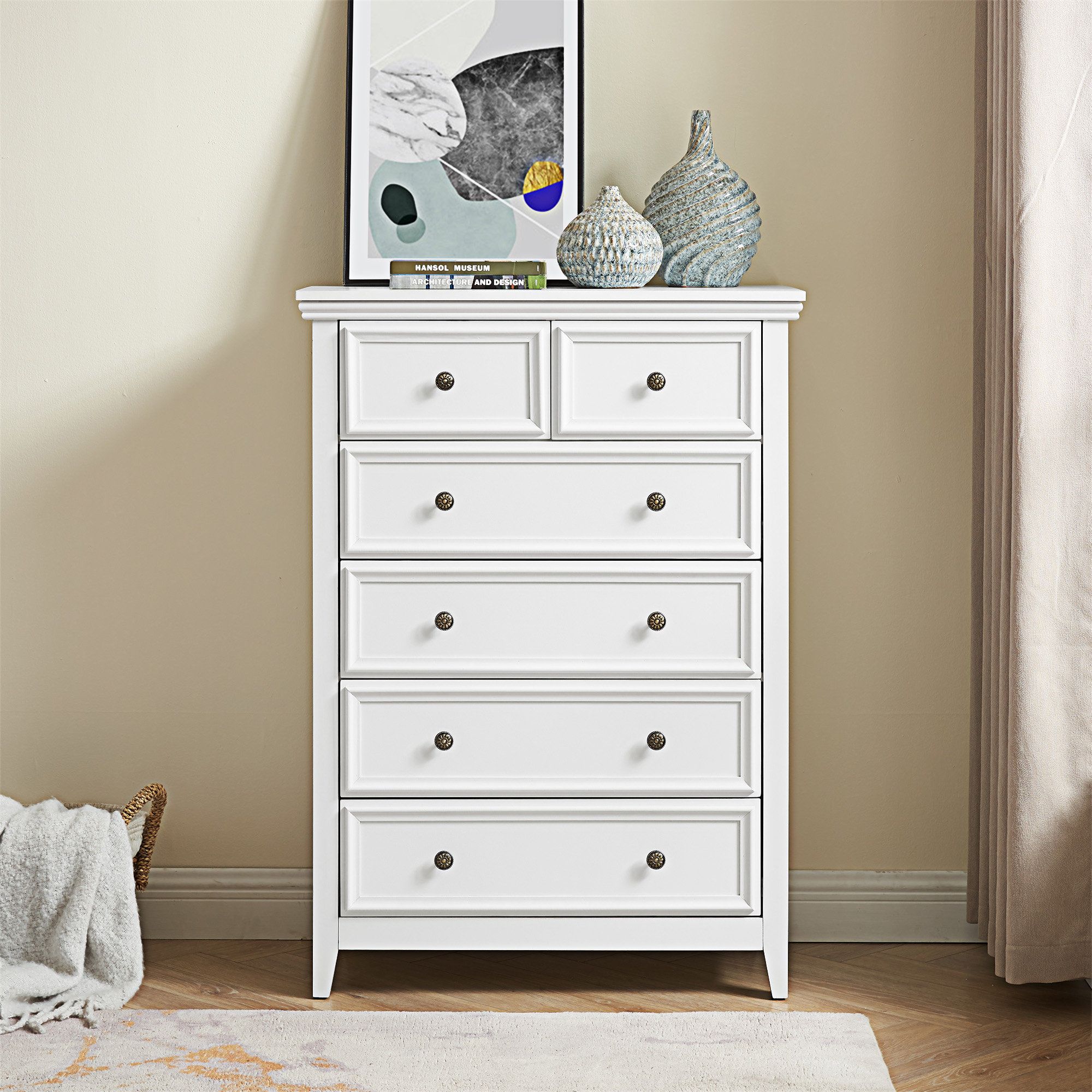 Lark Manor Modern 6 Drawers Dresser 6 Drawers Cabinet - Wayfair Canada with regard to 6 Drawers Cabinet