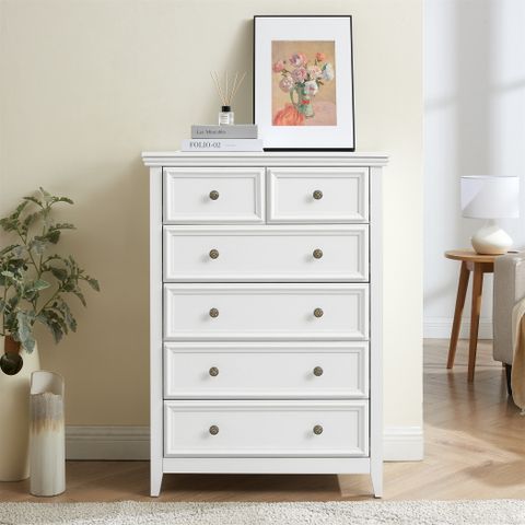 Lark Manorâ„¢ Modern 6 Drawers Dresser 6 Drawers Cabinet,Chest Of Drawers ... regarding 6 Drawers Cabinet