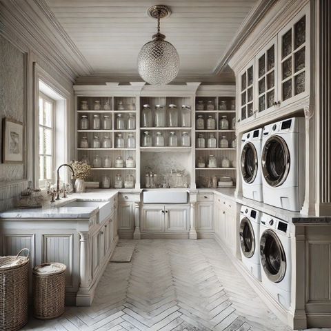 Laundry Room In 2025 | Modern Laundry Rooms, Dream Laundry Room, Large ... in From Drab to Fab Four Laundry Rooms That Wow