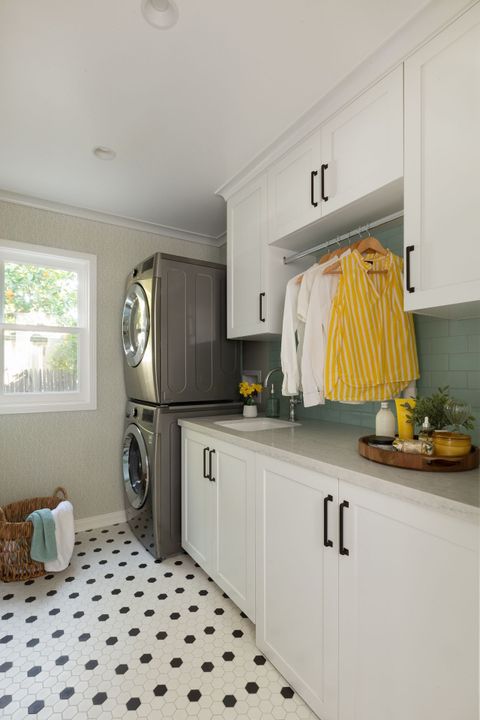 Laundry Room Makeovers: Remodeled Laundry Room Before And Afters ... with regard to Before And After: Remodeled Laundry Room Lightens Up