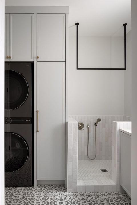 Laundry Room With Dog Wash In 2025 | Laundry Room Layouts, Modern ... inside Room Of The Day: Laundry Room Goes To The Dogs