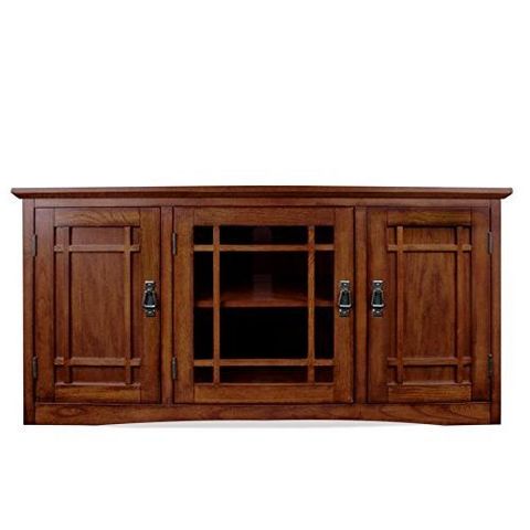 Leick Riley Holliday Mission Tall Tv Stand, 50-Inch, for Leick Furniture Mission 50" Tv Stand With Storage In Mission Oak
