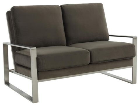 Leisuremod Jefferson Contemporary Modern Velvet Loveseat - Modern ... in Styling Your Space with the Elegant Leisuremod Jefferson Loveseat