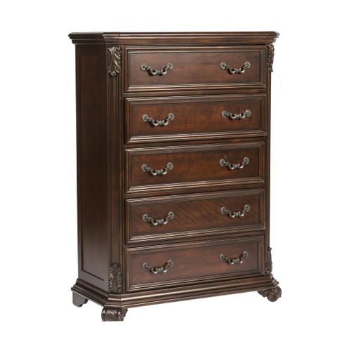 Liberty Furniture Industies, Inc Messina Estates 5 Drawer Chest In ... inside 6 Drawer Dresser - 272-Br31