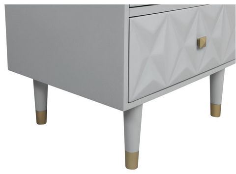 Linon Alick Wood Geo Texture 5 Drawer Chest With Gold Hardware In Gray ... for Linon Alick Wood Geo Texture 5 Drawer Chest With Gold Hardware In Gray