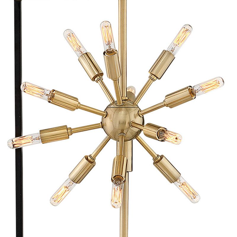 Lisa Mcdennon By Hinkley Aros 36-Light 3-Cube Open Frame Pendant, Black &amp; Warm Brass By Lisa ... regarding Understanding the Versatility of the Cuadro 6 Brass Pendant