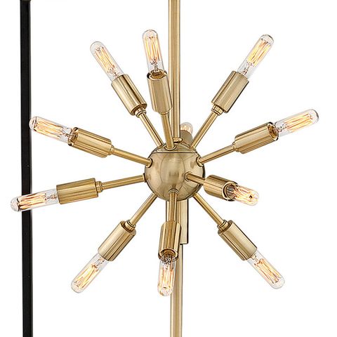 Lisa Mcdennon By Hinkley Aros 36-Light 3-Cube Open Frame Pendant, Black & Warm Brass By Lisa ... regarding Understanding the Versatility of the Cuadro 6 Brass Pendant