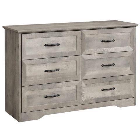 Litake Dresser For Bedroom With 6 Drawers, Wood Drawer Dresser Chest Of ... regarding Understanding the craftsmanship behind Alpine Furniture's Lorraine Wood 6 Drawer Dresser