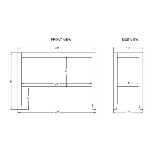 Loon Peak® Aston 40&quot; Wide Rustic Industrial Solid Wood Faux Concrete ... in Stockbridge 36&quot;L Wood Sofa/Tv Console, Drawer