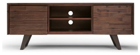 Lowry Solid Acacia Wood Tv Media Stand For Tvs Up To 70 Inches ... in Maximizing Space Efficiency with a 70 Inch Compatible TV Stand