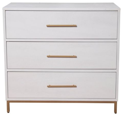 Madelyn Three Drawer Small Chest - Contemporary - Accent Chests And ... inside Understanding the Practical Benefits of Stapleton 3 Drawer Small Chest White in Modern Home Organization