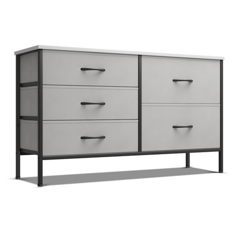 Magshion 5 Drawers Dresser, Wide Chest Of Drawers Tv Stand ... pertaining to Maximizing Storage Solutions with Multi-Drawer Furniture in Urban Settings