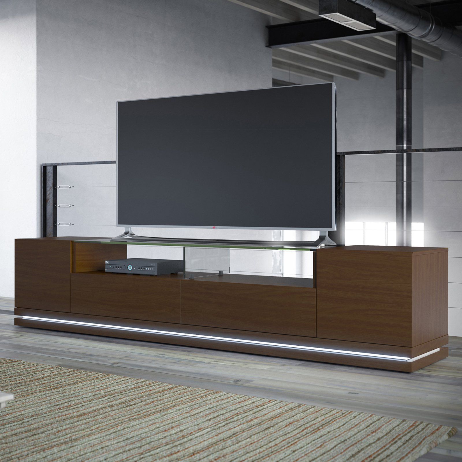 Manhattan Comfort Vanderbilt Tv Stand With Led Lights | Manhattan ... pertaining to Manhattan Comfort Duncan 70&quot; Tv Stand