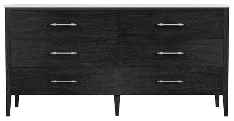 Mayfair 6 Drawer Wood And Marble Dresser - Transitional - Dressers - By ... in Bringing Timeless Appeal Home with the Mayfair Light Beige Dresser