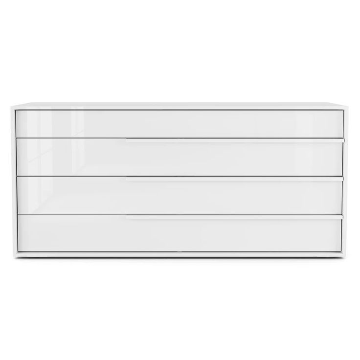 Mckie 4 - Drawer Dresser &amp; Reviews | Allmodern | Modern Dresser ... pertaining to Fm Furniture Seul Modern Minimal Six Drawer Double Dresser With Superior Top