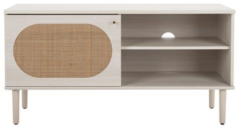 Med9609C Tv Stands - Furniture By Safavieh pertaining to Safavieh Evane 2 Door Media Stand, Bleached White/Natural
