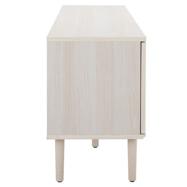 Med9610C Tv Stands - Furniture By Safavieh throughout Safavieh Evane 2 Door Media Stand, Bleached White/Natural