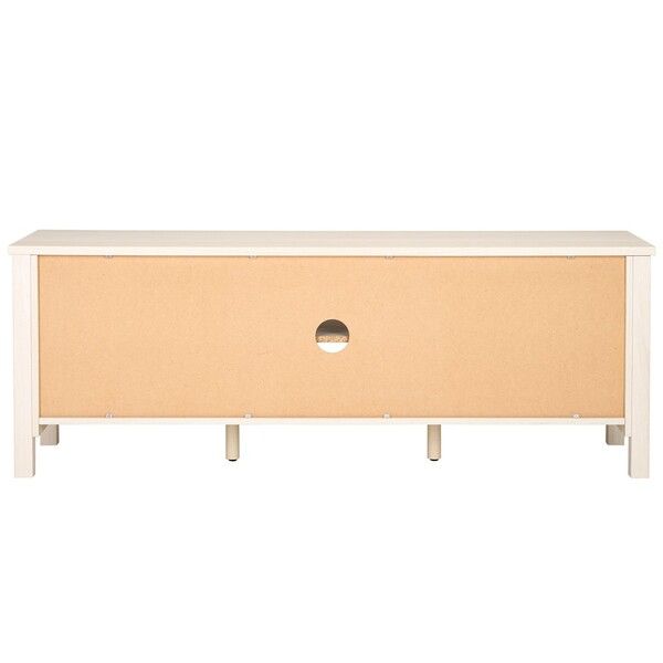 Med9629C Tv Stands - Furniture By Safavieh throughout Safavieh Evane 2 Door Media Stand, Bleached White/Natural