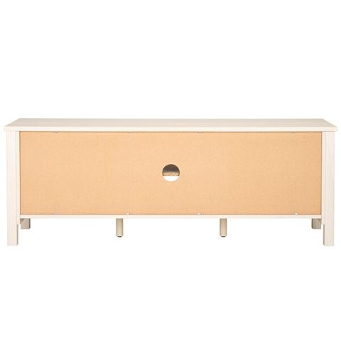 Med9629C Tv Stands - Furniture By Safavieh throughout Safavieh Evane 2 Door Media Stand, Bleached White/Natural