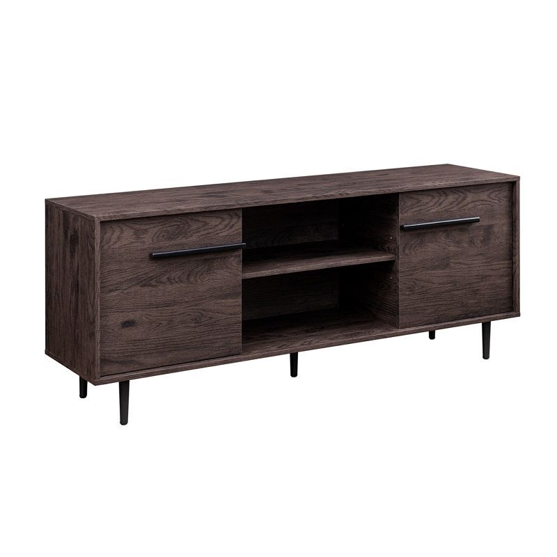 Mercury Row® Staten 2-Door 60&quot; Tv Stand For Tvs Up To 65&quot; | Wayfair throughout Concord 2-Door 60&quot; Tv Stand Console Distressed Java