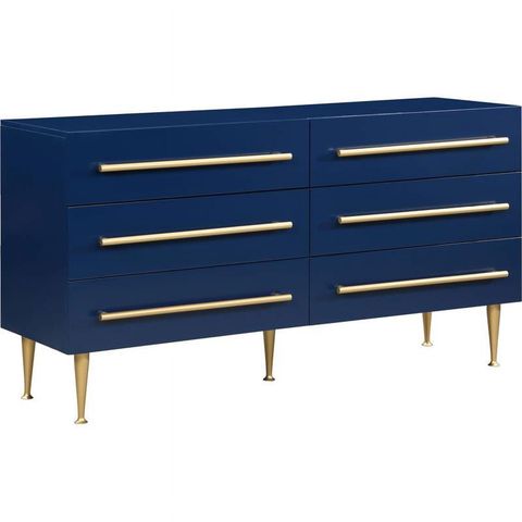 Meridian Furniture Marisol Contemporary Wood Dresser In Rich Navy Finish - Walmart.com within How the Marisol Wood Metal Chest Elevates Your Contemporary Space