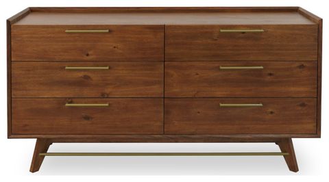 Mid-Century Modern Double Dresser - Midcentury - Dressers - By Unique ... throughout Modern Double Dresser With Groove Handles, Walnut Stain
