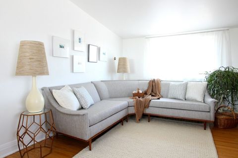 Mid-Century Modern Sectional Sofa Makeover | Before And After | Dans Le ... for Redefining Your Space The Modern Sectional Sofa's New Era