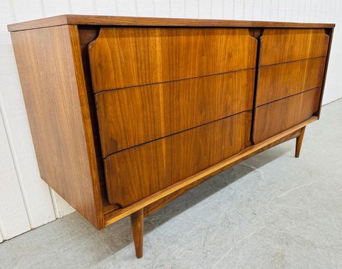 Mid-Century Modern Walnut Double Dresser For Sale At 1Stdibs intended for Beyond Aesthetics Discovering the Craftsmanship in Walnut Double Dressers