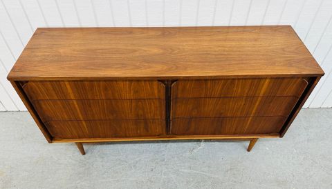 Mid-Century Modern Walnut Double Dresser For Sale At 1Stdibs regarding Beyond Aesthetics Discovering the Craftsmanship in Walnut Double Dressers