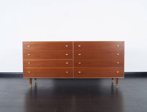 Mid-Century Walnut Dresser By R-Way At 1Stdibs within Abelard Mid-Century Walnut Dresser