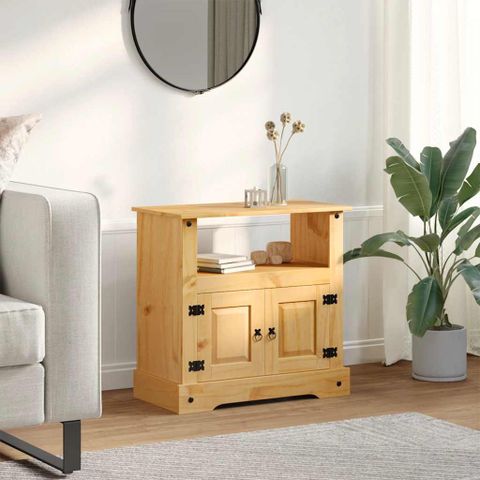 Millwood Pines Vidaxl Tv Stand/ Tv Table With Ample Storage, Mexican ... for Vidaxl Tv Stand/ Tv Table, Mexican Pine Corona Range, 35.8X16.9X22 Inches Brown