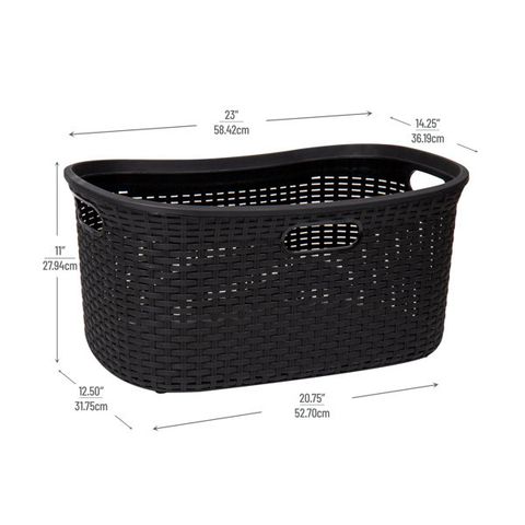 Mind Reader Laundry Basket, 40 Liter Capacity, Cut Out Handles, 23"L X ... pertaining to How to Get Extra Laundry Storage for Just $900 in Tennessee