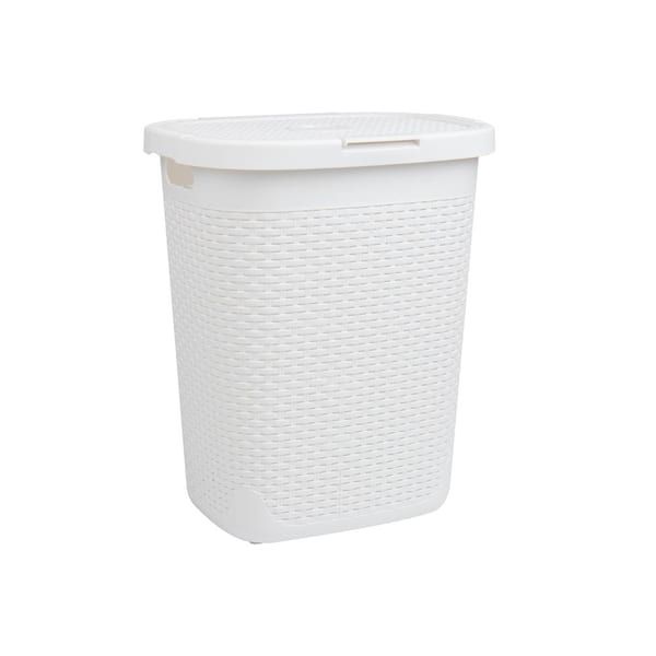 Mind Reader White 21 In. H X 13.75 In. W X 17.65 In. L Plastic Modern ... in Inside the $1,400 Reader Laundry Room Open to the Light in Kentucky