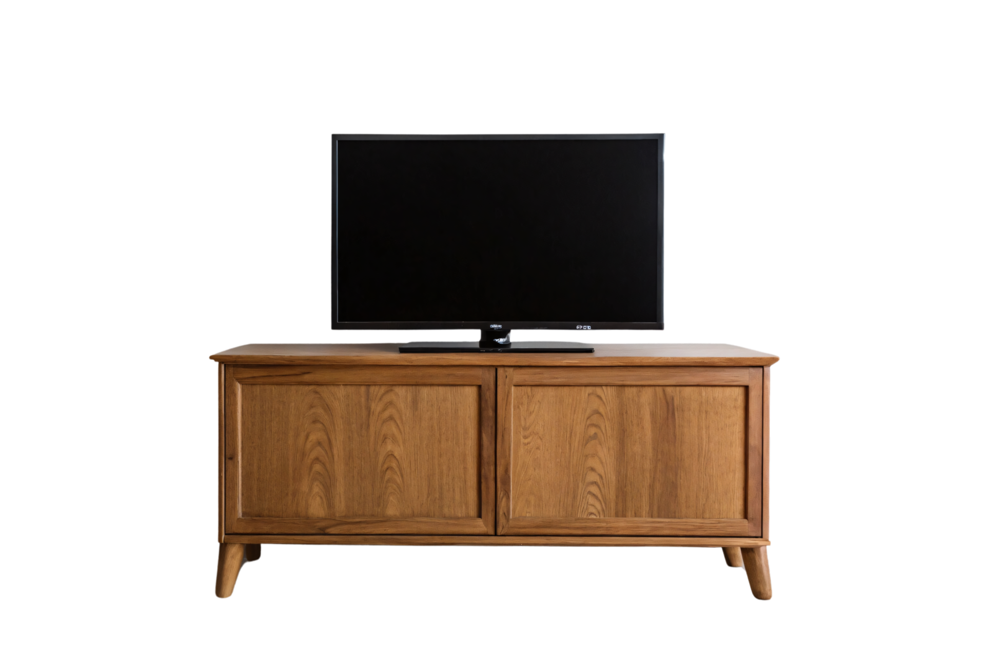 Minimalist Wooden Tv Console With Two Large Compartments And Clean ... for Unlocking the Potential of Your Lammar TV Console