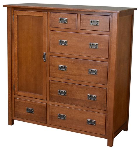Mission Style Solid Oak Chest Of Drawers - Michael's Cherry (Mc-A ... regarding Mission Style Solid Oak Chest Of Drawers, Walnut