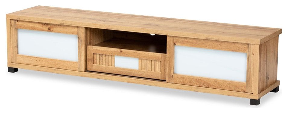 Contemporary Living Room Solutions with Oak Brown 1-Drawer TV Units