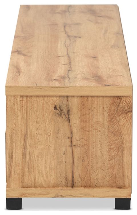 Modern And Contemporary Oak Brown Finished Wood 3-Drawer Tv Stand ... within Modern And Contemporary Oak Brown Finished Wood 1-Drawer Tv Stand