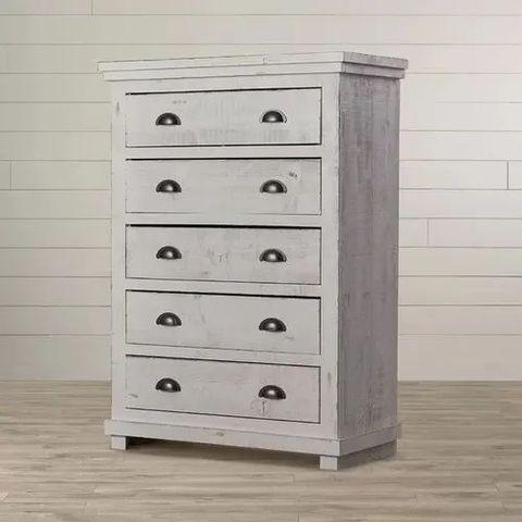 Modern Brown Castagnier 5 Drawer Chest, For Home, Size: W38" X D18"X ... inside The Perfect 5 Drawer Chest W41 x D18 x H56 for Small Living Spaces