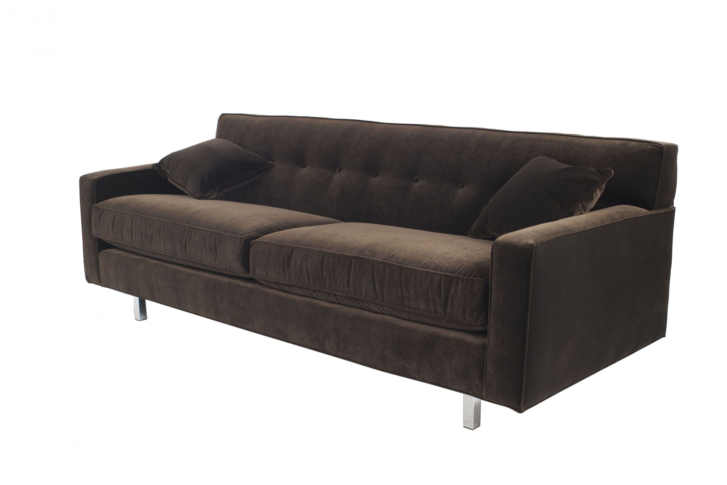 Modern Brown Sofa in Unveiling the Divani Casa Bentley Sofa A Deep Dive into Modern Velvet Comfort