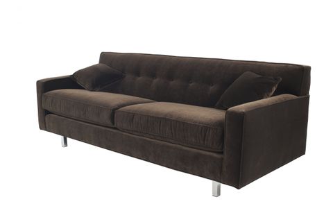 Modern Brown Sofa in Unveiling the Divani Casa Bentley Sofa A Deep Dive into Modern Velvet Comfort
