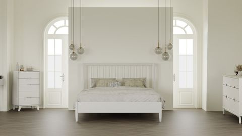 Modern High Chest Dresser With Goove Handles - Midcentury - Dressers ... with regard to Modern High Chest Dresser With Goove Handles, White