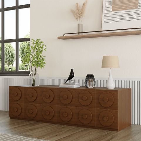 Modern Minimalist Solid Wood Tv Stand | Povison throughout Modern Wood Sideboard, Dining Storage, Tv Stand, Light Brown