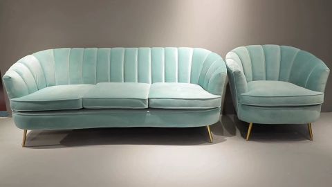 Modern Sky Blue Velvet Loveseat Couch Sofas Motel Mid Century Stainless intended for Beyond Aesthetics Understanding the Craftsmanship of Elegant Blue Velvet Sofas