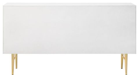 Modernist White Medium Gloss Finish Dresser - Midcentury - Dressers ... in The Art of Choosing the Right Gloss Finish Dresser for Your Home Décor