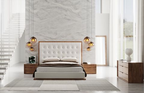 Modrest Amberlie Modern Walnut Floor Mirror - Transitional - Floor ... with Why the Modrest Amberlie Modern Walnut Dresser Remains a Popular Choice for Homeowners