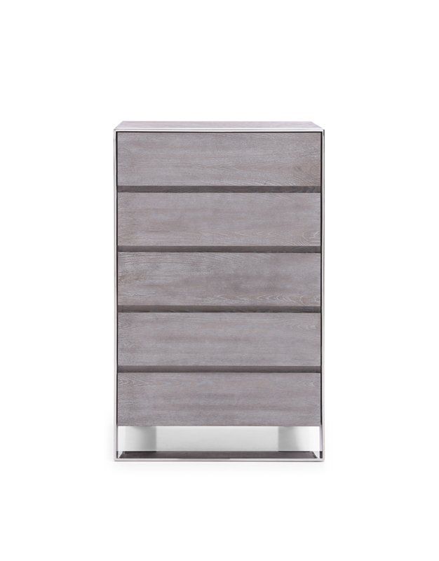 Modrest Arlene Modern Grey Elm Chest | Atlas Furniture Imports for Modrest Arlene Modern Grey Elm Dresser